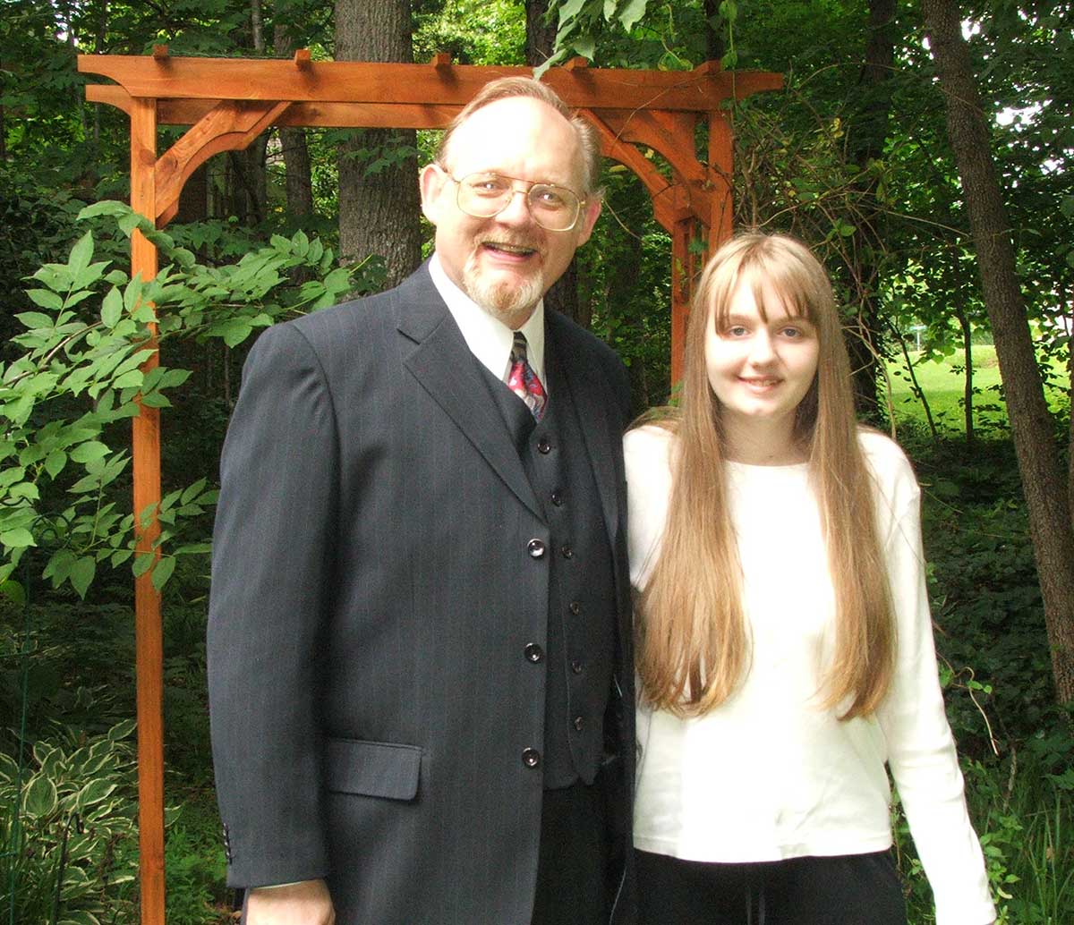 John and Abby Jackman in 2009 - before the onset of ME/CFS
